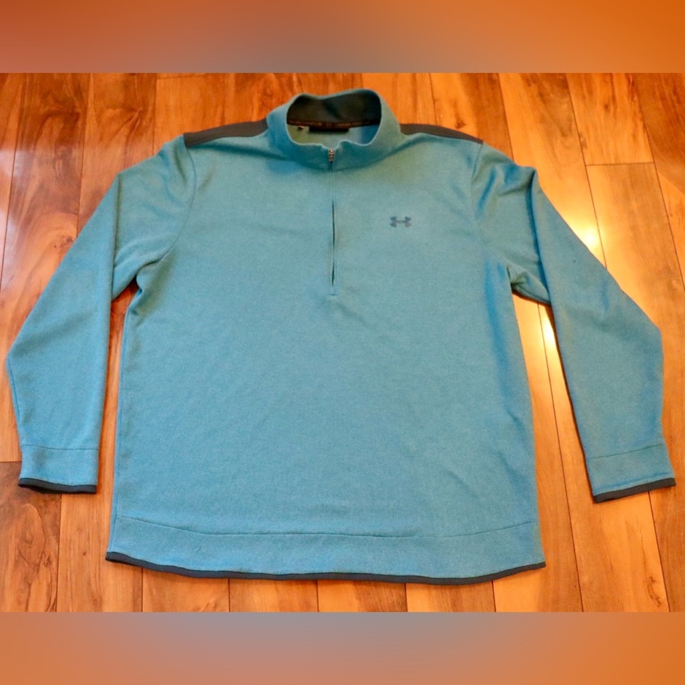 Under Armour Teal Blue 3XL Performance Quarter-Zip